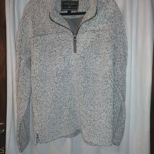 True Grit Men's Gray Sherpa Sweater